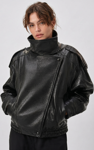 Jaqueta Oversized Couro - Ariane